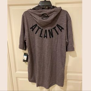 ATL Hawks Nike Men’s Dri-Fit short sleeve hoodie.